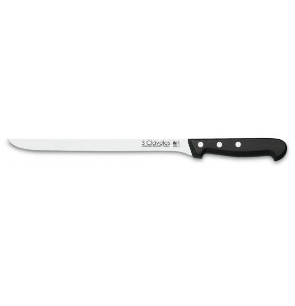 CUCHILLO JAMONERO 24CM ACERO INOX 3 CLAVELES