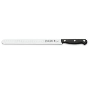 3 CLAVELES CUCHILLO JAMONERO SALMON UNIBLOCK ACERO INOX