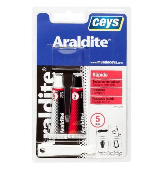 CEYS ARALDITE ADHESIVO PEGAMENTO EPOXI RAPIDO 5ML+5ML