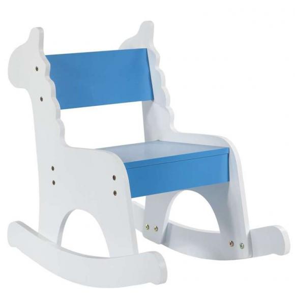 MECEDORA INFANTIL MADERA LACADA BLANCO Y AZUL