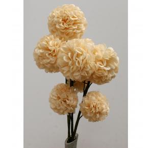 FLOR ARTIFICIAL BOLA COLOR CREMA