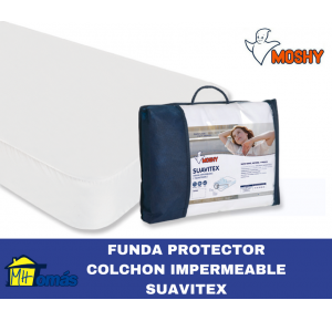 MOSHY FUNDA PROTECTOR COLCHON IMPERMEABLE SUAVITEX