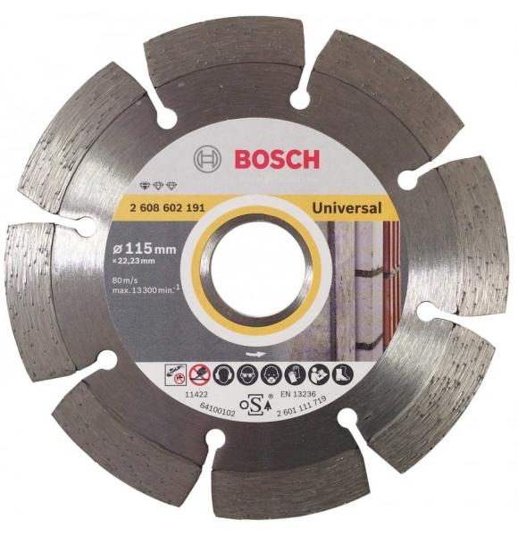 BOSCH DISCO RADIAL AMOLADORA DIAMANTE OBRA UNIVERSAL 115MM