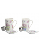 TAZA MUG PARA INFUSIONES CON PLATO ESPECIAL REGALO