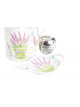 TAZA MUG PARA INFUSIONES CON PLATO ESPECIAL REGALO