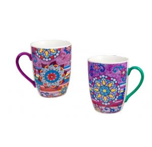 TAZA MUG DESAYUNO CON DETALLES MANDALA