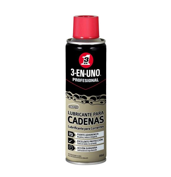 LUBRICANTE CADENAS TEFLON 250ML 3 EN UNO