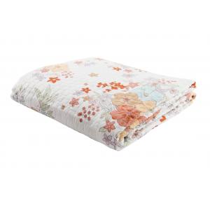 COLCHA FLORAL PARA CAMA 90 CMS