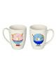 PACK 2 TAZAS MUG DESAYUNOS ORIGINAL FRASE REGALOS