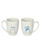 PACK 2 TAZAS MUG DESAYUNOS ORIGINAL FRASE REGALOS