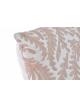 COJIN DECORATIVO HOJAS BORDADAS COLOR SALMON