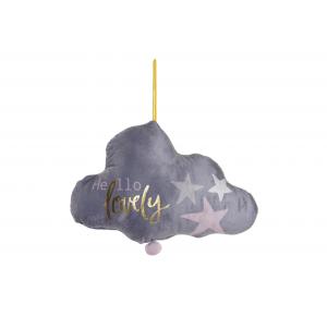 NUBE COJIN PELUCHE MUSICAL NANA COLOR GRIS