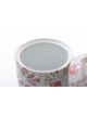 CAJA REDONDA PORCELANA FLORES SALMON