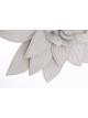 DECORACION METAL FLOR BLANCA 50 CMS