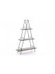 ESTANTERIA DE PIE PIRAMIDE METAL Y MADERA