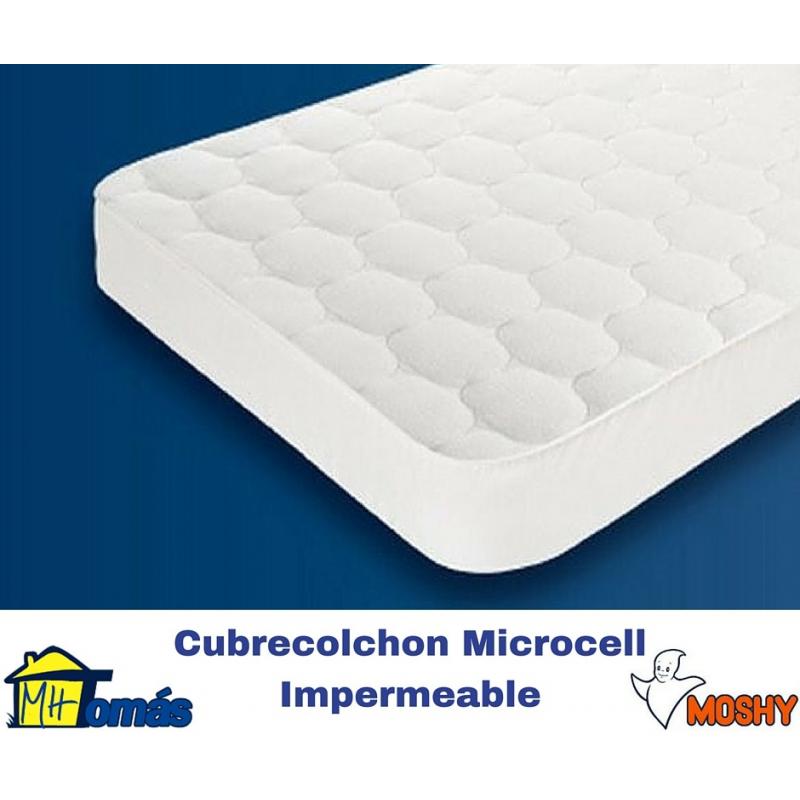 Cubrecolchon-Protector acolchado de cuna Moshy Microcell 60x120