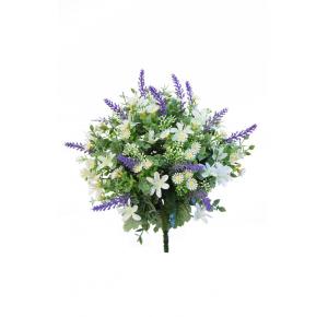 RAMO FLOR ARTIFICIAL EXTERIOR MARGARITAS Y LAVANDA