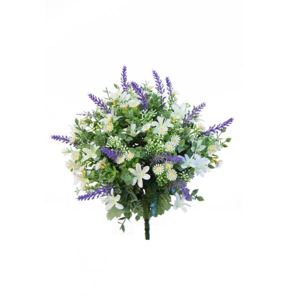 RAMO FLOR ARTIFICIAL EXTERIOR MARGARITAS Y LAVANDA